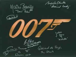 James Bond autograph