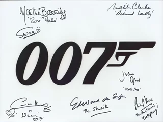 James Bond autograph