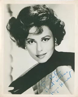 Haya Harareet autograph
