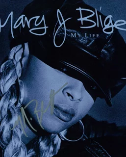 Mary J. Blige autograph