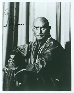 Yul Brynner autograph
