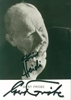 Gert Frobe autograph