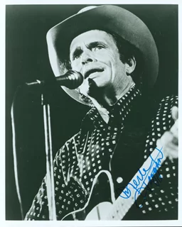 Merle Haggard autograph