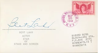 Bert Lahr autograph