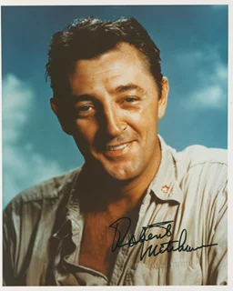 Robert Mitchum autograph