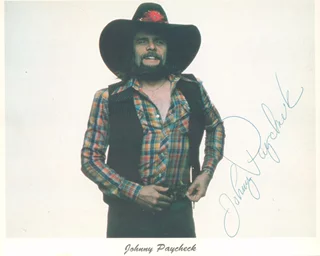 Johnny Paycheck autograph