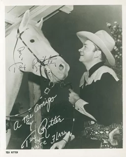 Tex Ritter autograph