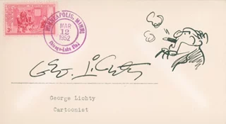 George Lichty autograph