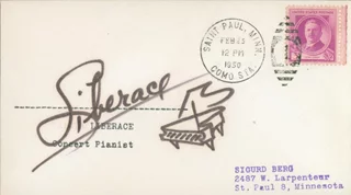 Liberace autograph