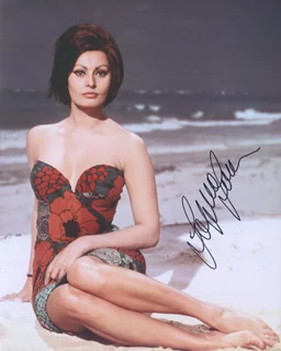 Sophia Loren autograph