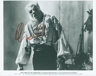 Oliver Reed autograph