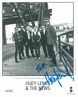 Huey Lewis autograph