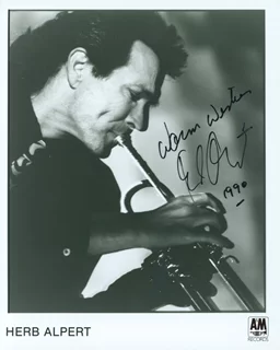 Herb Alpert autograph