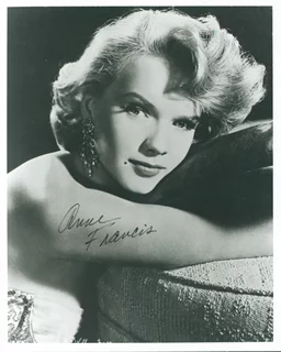 Anne Francis autograph