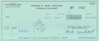 Bob Newhart autograph