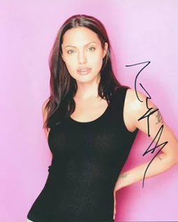 Angelina Jolie autograph