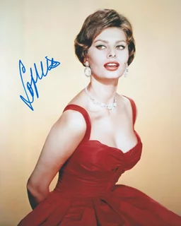 Sophia Loren autograph
