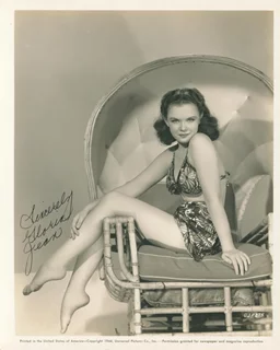 Gloria Jean autograph