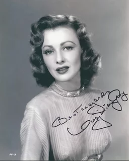 Virginia Grey autograph