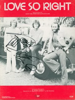 The Bee Gees autograph