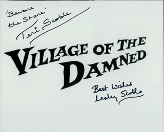 Village of The Damned autograph