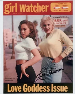 June Wilkinson autograph