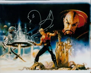 Peter Wyngarde autograph