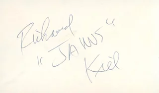 Richard Kiel autograph