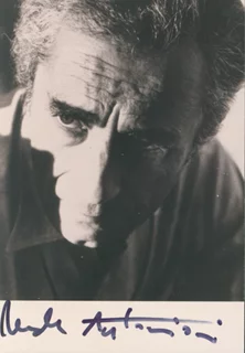 Michelangelo Antonioni autograph
