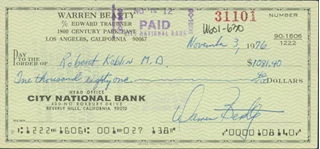 Warren Beatty autograph