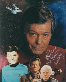 Deforest Kelley autograph