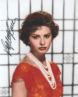 Sophia Loren autograph