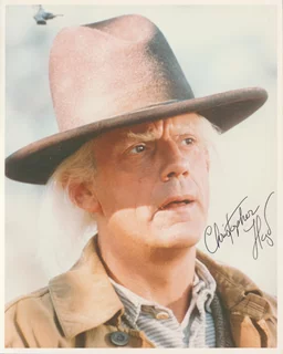 Christopher Lloyd autograph