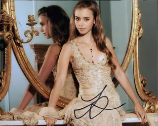 Lily Collins autograph