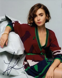 Lily Collins autograph
