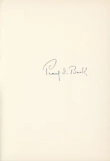 Pearl S. Buck autograph