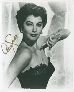 Ava Gardner autograph