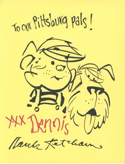 Hank Ketcham autograph