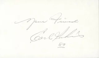 Carl Perkins autograph