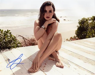 Lily Collins autograph