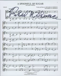Richard M. Sherman autograph