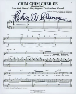 Richard M. Sherman autograph