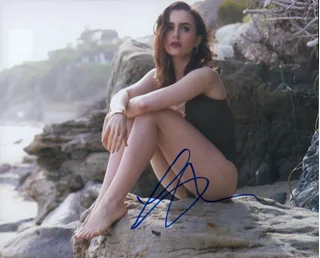 Lily Collins autograph