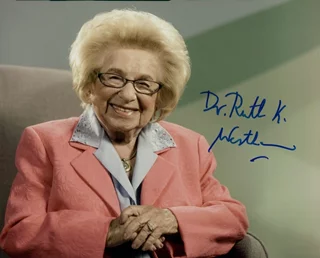 Dr. Ruth Westheimer autograph