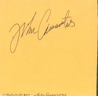 John Cassavetes autograph