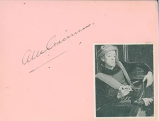 Alec Guinness autograph