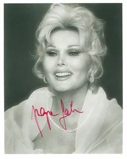 Zsa Zsa Gabor autograph
