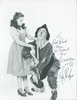Ray Bolger autograph