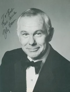 Johnny Carson autograph