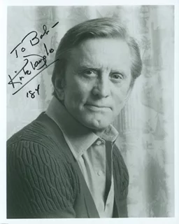 Kirk Douglas autograph